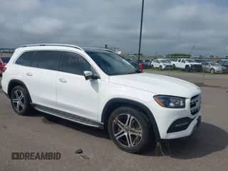 2021 Mercedes-Benz GLS 450 with VIN 4JGFF5KE9MA421581, listed as a IAAI auction lot 43029957 with 69,178 mi miles and . Bid and sale history available at DreamBid. Image 1.