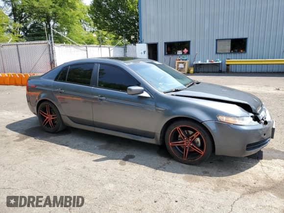 2006 Acura TL with VIN 19UUA66256A018802, listed as a Copart auction lot 61625625 with 154,182 mi miles and Salvage title. Bid and sale history available at DreamBid. Image 4.