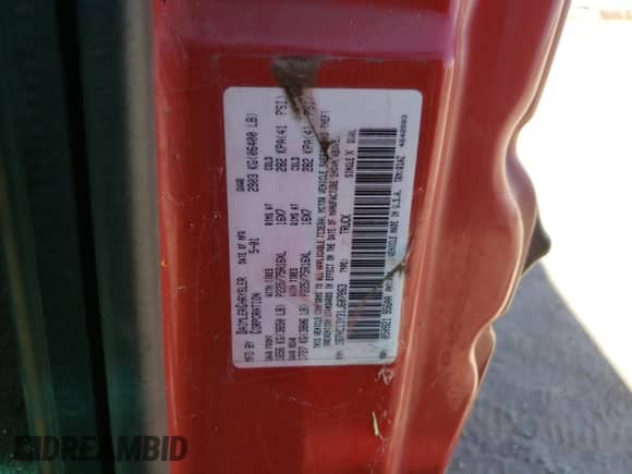2001 Dodge 1500 с VIN 1B7HC13Y31J607863, выставлен на аукционе Copart как лот 81670575 с пробегом 238 108 миль миль и Списание • Salvage title. История ставок и продаж доступна на DreamBid. Изображение 13.