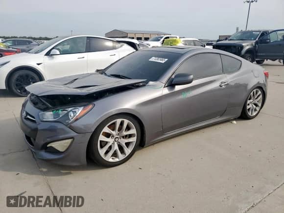 2014 Hyundai Genesis Coupe 2.0T with VIN KMHHT6KD8EU115406, listed as a Copart auction lot 71282465 with 136,065 mi miles and Salvage title. Bid and sale history available at DreamBid. Image 1.