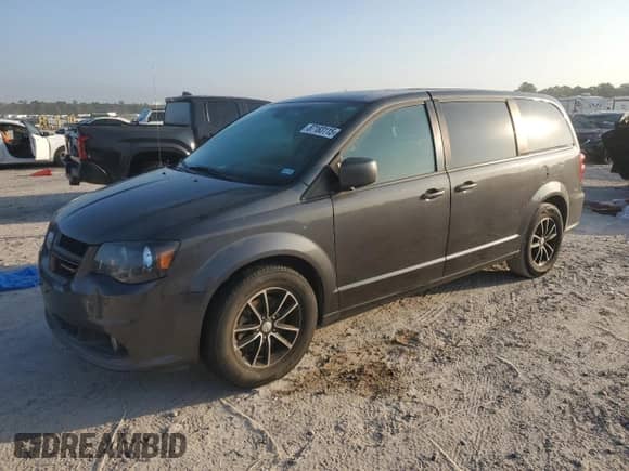 2019 Dodge Grand Caravan GT with VIN 2C4RDGEG7KR591141, listed as a Copart auction lot 87183115 with 104,814 mi miles and Salvage title. Bid and sale history available at DreamBid. Image 1.