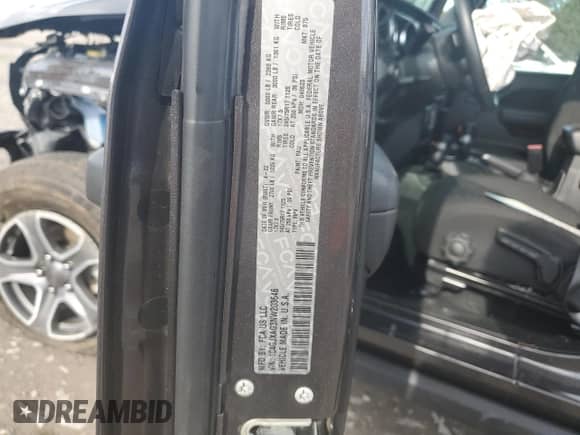 2022 Jeep Wrangler Willys с VIN 1C4GJXAG3NW203646, выставлен на аукционе Copart как лот 71606894 с пробегом 33 379 миль миль и Списание • Salvage title. История ставок и продаж доступна на DreamBid. Изображение 13.