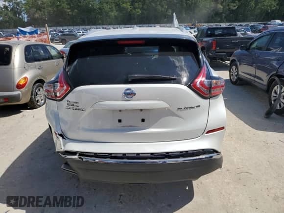 2016 Nissan Murano SL with VIN 5N1AZ2MG3GN101913, listed as a Copart auction lot 61075505 with 98,412 mi miles and Salvage title. Bid and sale history available at DreamBid. Image 6.