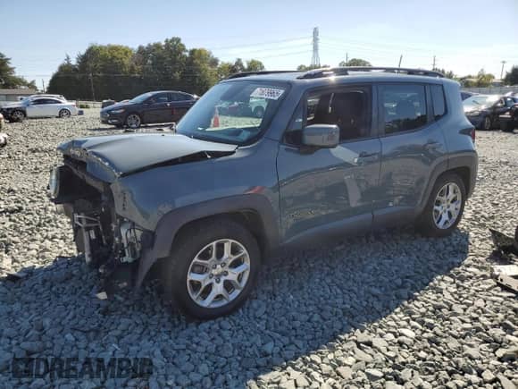 2018 Jeep Renegade Latitude with VIN ZACCJABB9JPJ07071, listed as a Copart auction lot 71979965 with 142,641 mi miles and Salvage title. Bid and sale history available at DreamBid. Image 1.