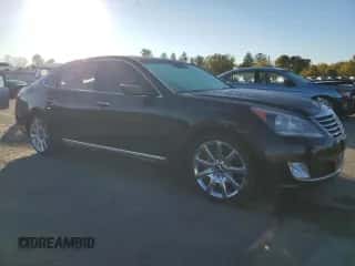 2014 Hyundai Equus Ultimate z VIN KMHGH4JHXEU089185, wystawiony jako Copart lot #76060984 z przebiegiem 241 877 mil mil oraz Szkoda całkowita • Salvage title. Historia ofert i sprzedaży dostępna na DreamBid. Obrazek 4.