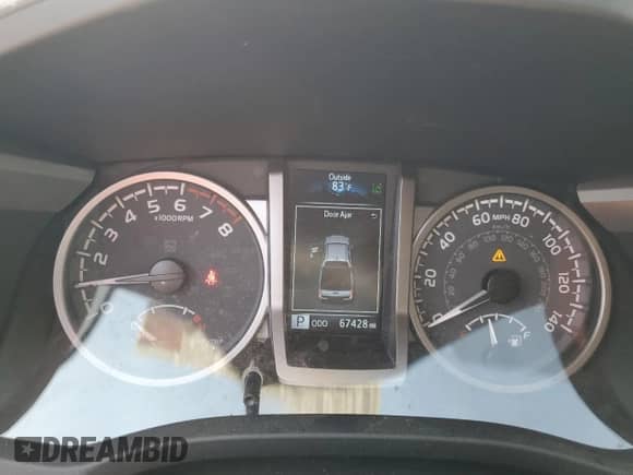 2022 Toyota Tacoma SR5 with VIN 3TMAZ5CN3NM184188, listed as a Copart auction lot 80107995 with 67,428 mi miles and Salvage title. Bid and sale history available at DreamBid. Image 9.