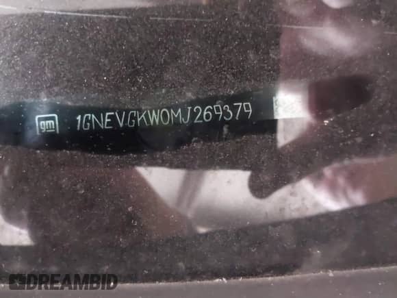 2021 Chevrolet Traverse LT Cloth with VIN 1GNEVGKW0MJ269379, listed as a IAAI auction lot 42464165 with 47,102 mi miles and . Bid and sale history available at DreamBid. Image 9.