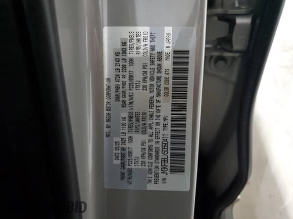 2025 Mazda CX-5 S Select z VIN JM3KFBBLXS0690411, wystawiony jako Copart lot #90328315 z przebiegiem Nie podano mil oraz Szkoda całkowita • Salvage title. Historia ofert i sprzedaży dostępna na DreamBid. Obrazek 14.