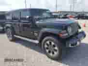 2021 Jeep Wrangler Unlimited Sahara Altitude with VIN 1C4HJXEG1MW605811, listed as a Copart auction lot 63214275 with 81,473 mi miles and Salvage title. Bid and sale history available at DreamBid. Image 4.