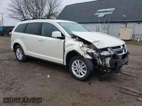 2013 Dodge Journey SXT with VIN 3C4PDCCG0DT581814, listed as a Copart auction lot 46987265 with Not provided miles and Clean title. Bid and sale history available at DreamBid. Image 4.
