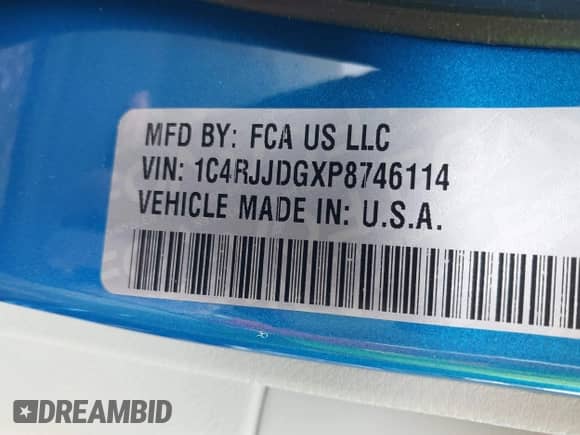 2023 Jeep Grand Cherokee Overland с VIN 1C4RJJDGXP8746114, выставлен на аукционе IAAI как лот 41972003 с пробегом 13 510 миль миль и . История ставок и продаж доступна на DreamBid. Изображение 9.