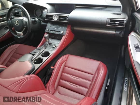 2017 Lexus RC 300 with VIN JTHSM5BC9H5002800, listed as a Copart auction lot 55964014 with 86,154 mi miles and Salvage title. Bid and sale history available at DreamBid. Image 8.