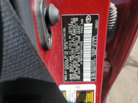 2017 Toyota Camry Hybrid LE z VIN 4T1BD1FK8HU214830, wystawiony jako Copart lot #71935645 z przebiegiem 102 857 mil mil oraz Czysty tytuł • Clean title. Historia ofert i sprzedaży dostępna na DreamBid. Obrazek 12.