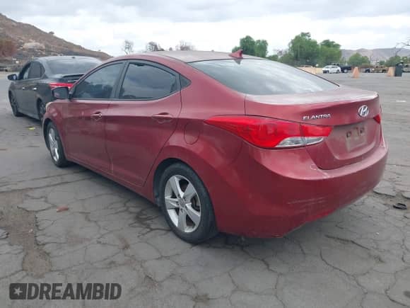 2013 Hyundai Elantra GLS with VIN 5NPDH4AEXDH348019, listed as a IAAI auction lot 43442858 with 110,434 mi miles and . Bid and sale history available at DreamBid. Image 3.