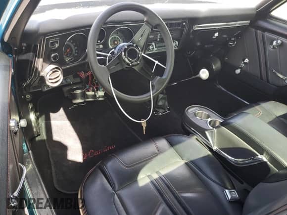 1969 Chevrolet El Camino with VIN 136809Z317273, listed as a Copart auction lot 76269464 with 38,795 mi miles and Salvage title. Bid and sale history available at DreamBid. Image 8.