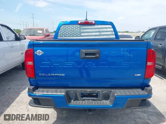 2022 Chevrolet Colorado 2WD LT with VIN 1GCGSCEN7N1323624, listed as a IAAI auction lot 42777533 with 8,917 mi miles and . Bid and sale history available at DreamBid. Image 16.
