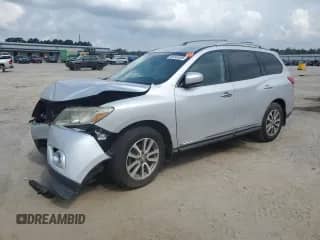 2014 Nissan Pathfinder SL with VIN 5N1AR2MN2EC648419, listed as a Copart auction lot 69344935 with 214,511 mi miles and Salvage title. Bid and sale history available at DreamBid. Image 1.