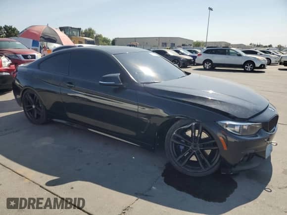 2019 BMW 4 Series 440i with VIN WBA4W7C53KAG53032, listed as a Copart auction lot 62126985 with 58,061 mi miles and Salvage title. Bid and sale history available at DreamBid. Image 4.