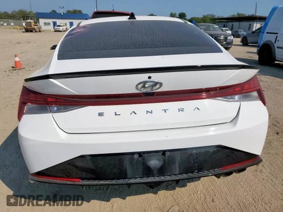 2023 Hyundai Elantra N Line z VIN KMHLR4AFXPU547076, wystawiony jako Copart lot #80807795 z przebiegiem 52 875 mil mil oraz Szkoda całkowita • Salvage title. Historia ofert i sprzedaży dostępna na DreamBid. Obrazek 6.