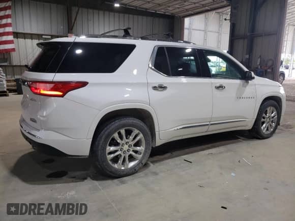 2018 Chevrolet Traverse High Country with VIN 1GNEVKKW5JJ100246, listed as a Copart auction lot 53976105 with 119,262 mi miles and Salvage title. Bid and sale history available at DreamBid. Image 3.