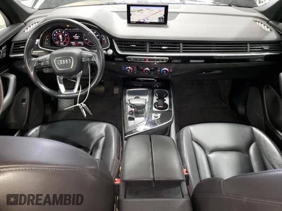 2017 Audi Q7 Premium Plus with VIN WA1LAAF72HD019930, listed as a Copart auction lot 81719655 with 54,840 mi miles and Salvage title. Bid and sale history available at DreamBid. Image 8.