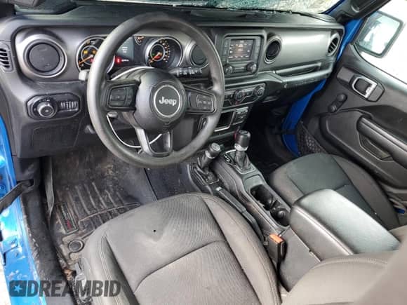 2021 Jeep Wrangler Sport S с VIN 1C4GJXAG2MW762104, выставлен на аукционе Copart как лот 46620845 с пробегом 56 799 миль миль и Списание • Salvage title. История ставок и продаж доступна на DreamBid. Изображение 8.