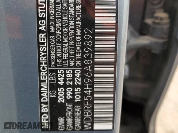 2006 Mercedes-Benz C 280 Luxury с VIN WDBRF54H96A839892, выставлен на аукционе Copart как лот 47498505 с пробегом 130 104 миль миль и Списание • Salvage title. История ставок и продаж доступна на DreamBid. Изображение 12.