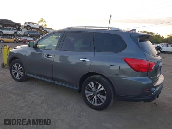 2019 Nissan Pathfinder SV z VIN 5N1DR2MN2KC594760, wystawiony jako IAAI lot #41802681 z przebiegiem 123 604 mil mil oraz . Historia ofert i sprzedaży dostępna na DreamBid. Obrazek 3.