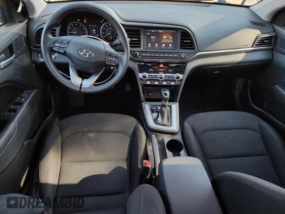2020 Hyundai Elantra Value Edition with VIN KMHD84LF9LU977504, listed as a Copart auction lot 80218165 with 43,107 mi miles and Salvage title. Bid and sale history available at DreamBid. Image 8.