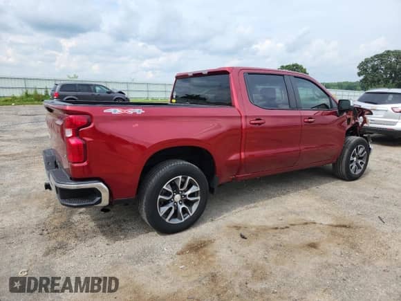 2022 Chevrolet Silverado 1500 LT with VIN 3GCPDDEK7NG506576, listed as a Copart auction lot 63663885 with 47,896 mi miles and Salvage title. Bid and sale history available at DreamBid. Image 3.