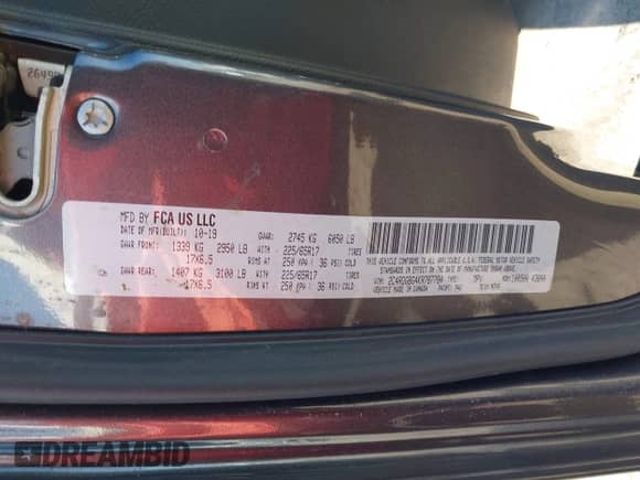 2019 Dodge Grand Caravan SE с VIN 2C4RDGBG4KR787784, выставлен на аукционе IAAI как лот 41624411 с пробегом 74 454 миль миль и . История ставок и продаж доступна на DreamBid. Изображение 9.