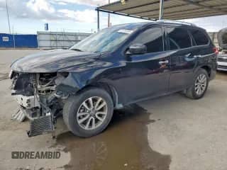 2015 Nissan Pathfinder SL with VIN 5N1AR2MN4FC672058, listed as a Copart auction lot 81753305 with 141,394 mi miles and Salvage title. Bid and sale history available at DreamBid. Image 1.