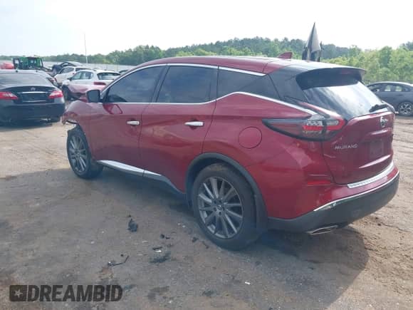 2021 Nissan Murano SV with VIN 5N1AZ2BJ6MC141439, listed as a IAAI auction lot 42241536 with 76,057 mi miles and . Bid and sale history available at DreamBid. Image 3.