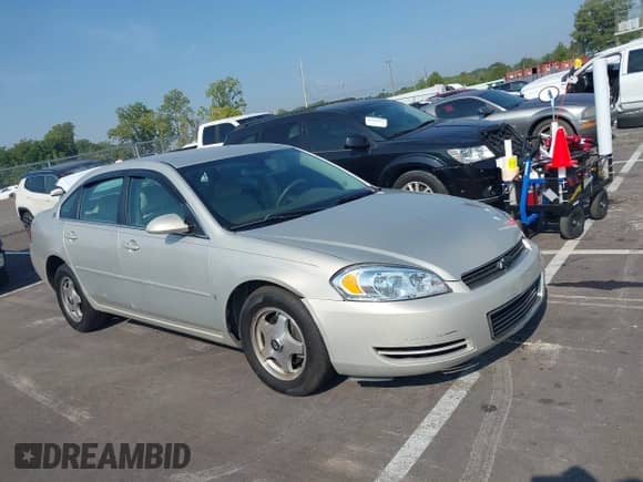 2008 Chevrolet Impala LT z VIN 2G1WT58K781278262, wystawiony jako IAAI lot #43214101 z przebiegiem 191 540 mil mil oraz . Historia ofert i sprzedaży dostępna na DreamBid. Obrazek 1.