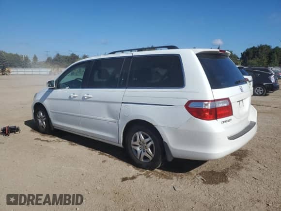 2007 Honda Odyssey EX-L z VIN 5FNRL38627B440158, wystawiony jako Copart lot #83991145 z przebiegiem 167 403 mil mil oraz Szkoda całkowita • Salvage title. Historia ofert i sprzedaży dostępna na DreamBid. Obrazek 2.