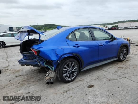 2022 Subaru WRX with VIN JF1VBAA6XN9030706, listed as a Copart auction lot 67030735 with 30,681 mi miles and Salvage title. Bid and sale history available at DreamBid. Image 3.