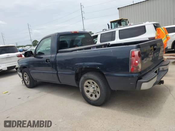 2007 Chevrolet Silverado 1500 Work Truck with VIN 1GCEC14X97Z176075, listed as a Copart auction lot 59657725 with 246,700 mi miles and Salvage title. Bid and sale history available at DreamBid. Image 2.