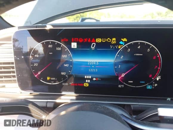 2025 Mercedes-Benz GLS 450 with VIN 4JGFF5KE6SB362898, listed as a IAAI auction lot 42833075 with 12,213 mi miles and . Bid and sale history available at DreamBid. Image 7.