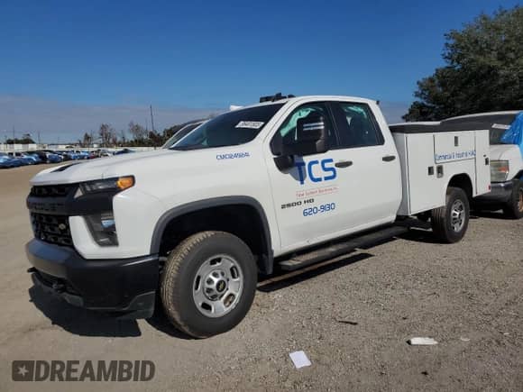 2021 Chevrolet Silverado 2500HD Work Truck with VIN 1GC2WLE76MF301969, listed as a Copart auction lot 88481805 with 94,352 mi miles and Salvage title. Bid and sale history available at DreamBid. Image 1.
