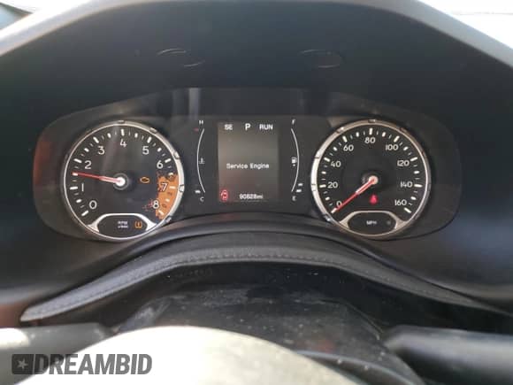 2018 Jeep Renegade Latitude with VIN ZACCJABB1JPH46788, listed as a Copart auction lot 83945435 with 90,828 mi miles and Salvage title. Bid and sale history available at DreamBid. Image 9.