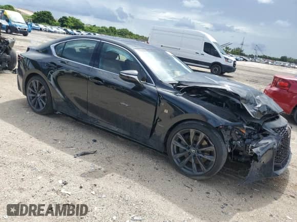 2025 Lexus IS 350 F Sport with VIN JTHBZ1B22S5084961, listed as a Copart auction lot 67672225 with 1,846 mi miles and Non repairable. Bid and sale history available at DreamBid. Image 4.