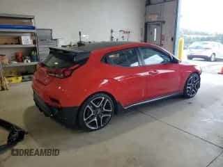 2021 Hyundai Veloster z VIN KMHT36AH5MU008813, wystawiony jako Copart lot #59127424 z przebiegiem 36 909 mil mil oraz Szkoda całkowita • Salvage title. Historia ofert i sprzedaży dostępna na DreamBid. Obrazek 3.