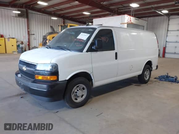2021 Chevrolet Express Cargo with VIN 1GCWGAFP1M1168388, listed as a IAAI auction lot 43479917 with 75,043 mi miles and . Bid and sale history available at DreamBid. Image 17.