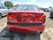 2006 Lexus IS 350 with VIN JTHBE262462003851, listed as a Copart auction lot 65858625 with 191,458 mi miles and Clean title. Bid and sale history available at DreamBid. Image 6.