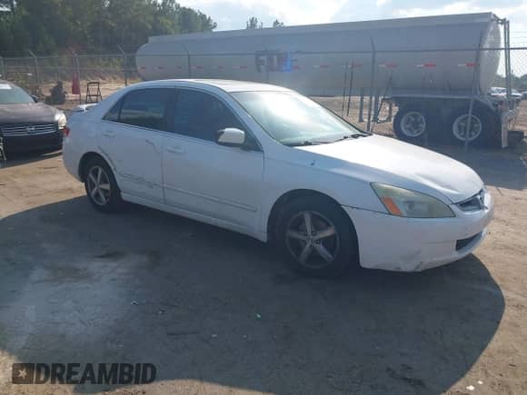 2005 Honda Accord EX-L with VIN 1HGCM56835A021990, listed as a IAAI auction lot 43110634 with 240,755 mi miles and . Bid and sale history available at DreamBid. Image 1.