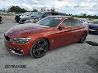 2018 BMW 4 Series 440i с VIN WBA4J5C56JBF07736, выставлен на аукционе Copart как лот 82236625 с пробегом 53 786 миль миль и Списание • Salvage title. История ставок и продаж доступна на DreamBid. Изображение 1.