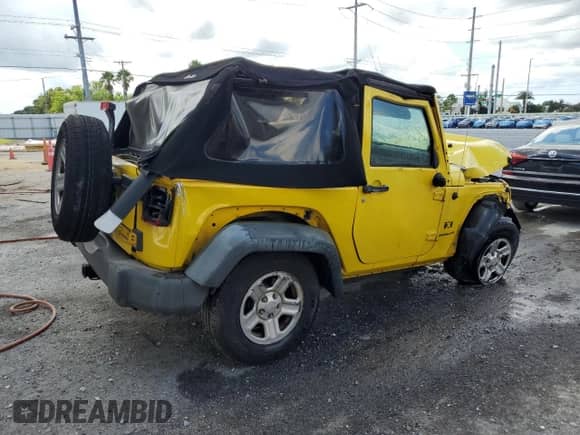2008 Jeep Wrangler X с VIN 1J4FA24188L617494, выставлен на аукционе Copart как лот 81044795 с пробегом 125 847 миль миль и Списание • Salvage title. История ставок и продаж доступна на DreamBid. Изображение 3.