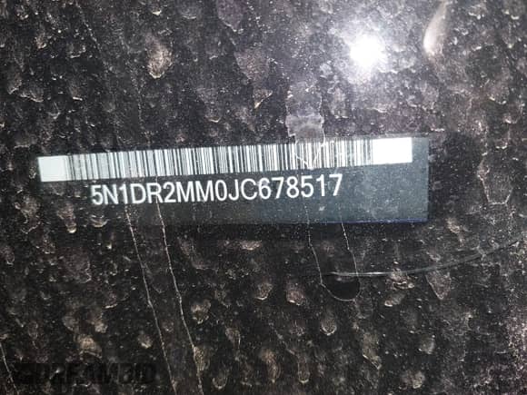 2018 Nissan Pathfinder SL с VIN 5N1DR2MM0JC678517, выставлен на аукционе IAAI как лот 42159108 с пробегом 93 617 миль миль и . История ставок и продаж доступна на DreamBid. Изображение 9.