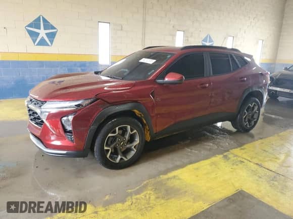 2025 Chevrolet Trax LT с VIN KL77LHEP0SC176832, выставлен на аукционе Copart как лот 82069855 с пробегом 21 175 миль миль и Чистый • Clean title. История ставок и продаж доступна на DreamBid. Изображение 1.