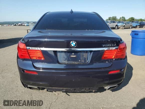 2012 BMW 7 Series 750Li xDrive with VIN WBAKC8C52CC436256, listed as a Copart auction lot 80073025 with Not provided miles and Salvage title. Bid and sale history available at DreamBid. Image 6.
